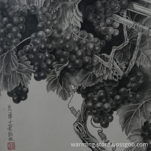 Pen painting of atmospheric background wall